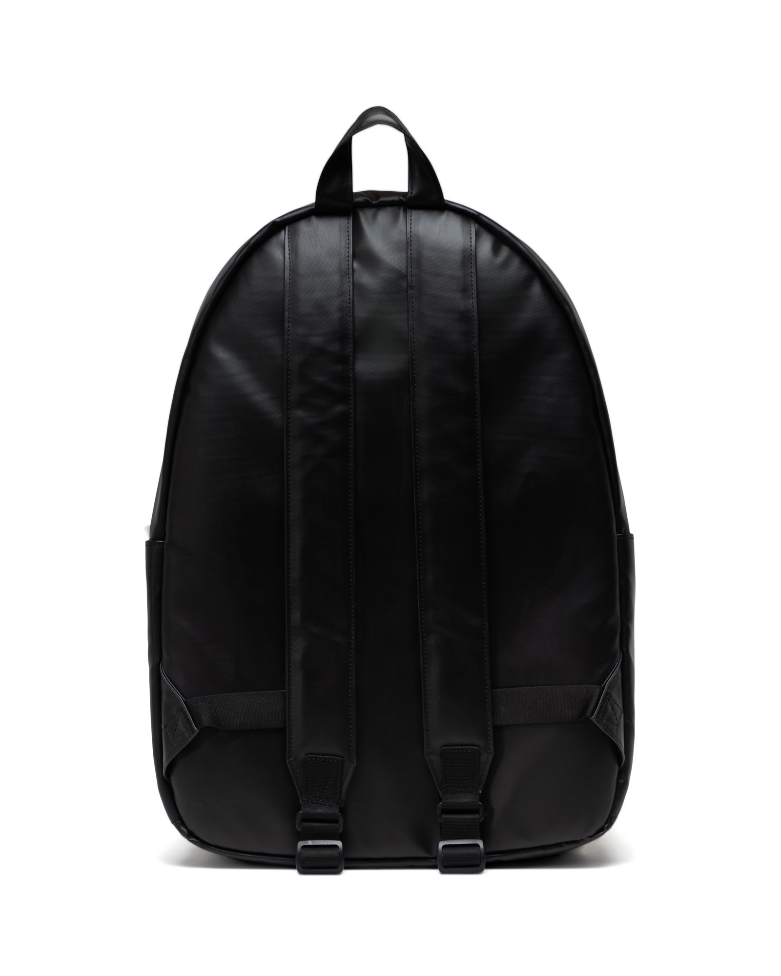 Herschel black 2025 leather backpack