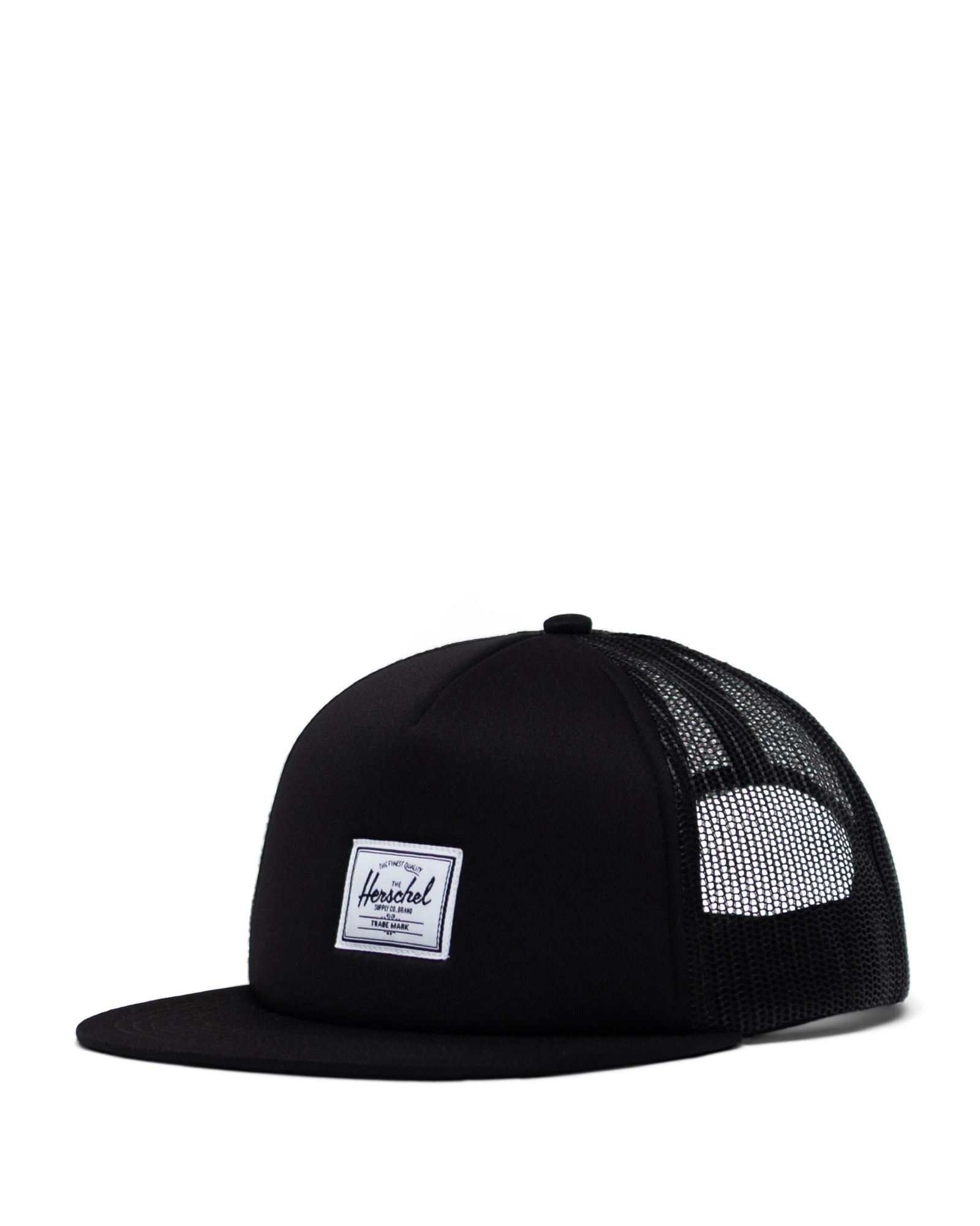 Whaler Cap | Mesh Black Classic Label | Herschel Supply Co.